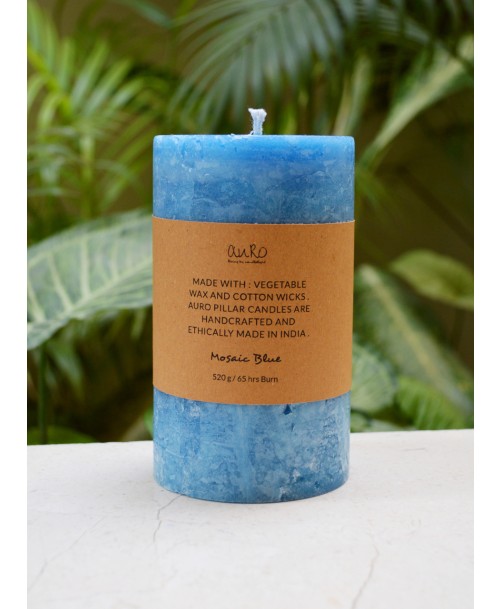 Mosaic Blue Pillar : Large