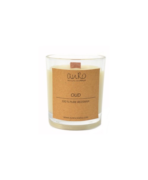 Oud and Rose Beeswax Candle